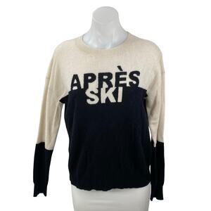 Skull Cashmere Cream and Black Après Ski Sweater